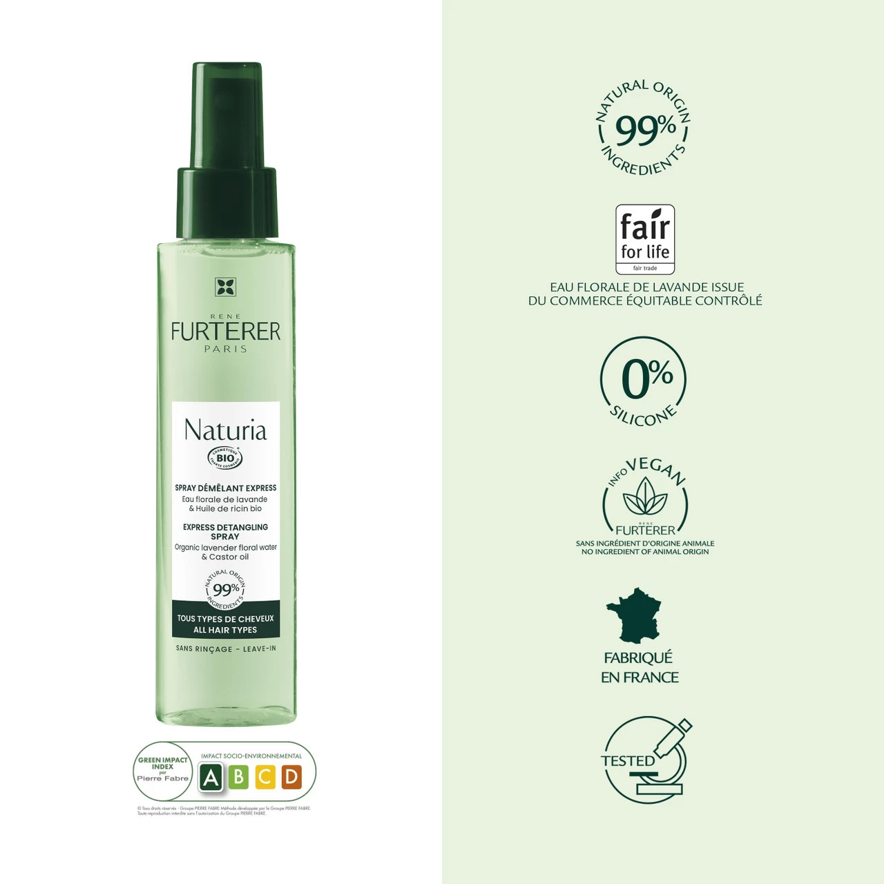 Spray Démêlant Naturia René Furterer 200ml 4 Spray Démêlant Naturia René Furterer 200ml – Image 4