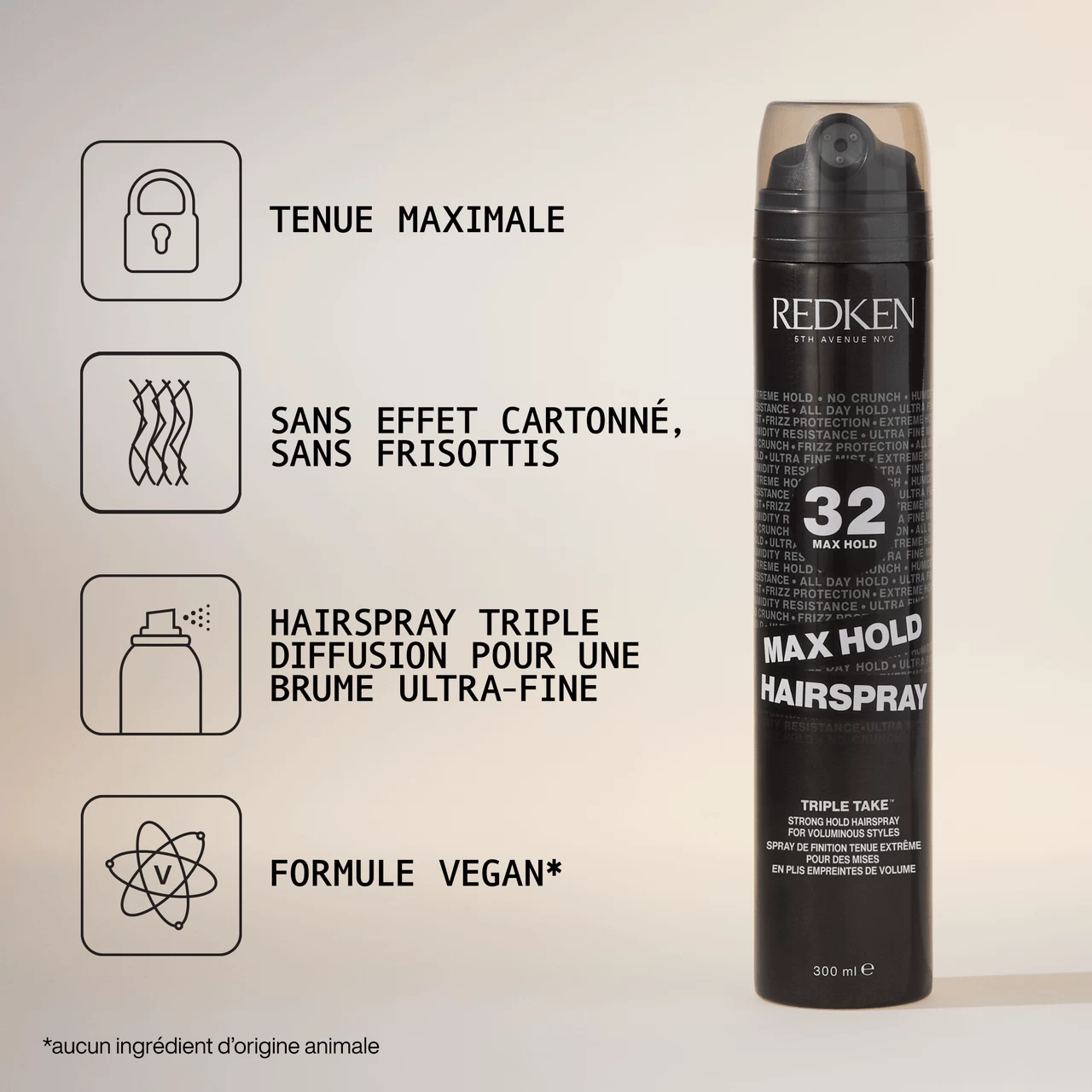 Max Hold Hairspray 32 Redken 300ml 2 Max Hold Hairspray 32 Redken 300ml – Image 2