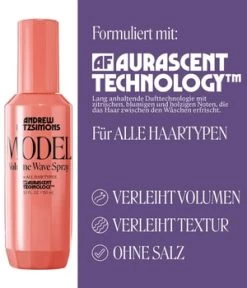 Andrew Fitzsimons Model Volume Wave Spray Spray Texturisant Cheveux 5 Andrew Fitzsimons Model Volume Wave Spray Spray Texturisant Cheveux -Magasin De Soins Capillaires 3700426235730 visual2