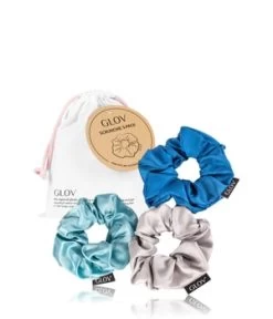GLOV Scrunchies Satine Blue Élastique Cheveux