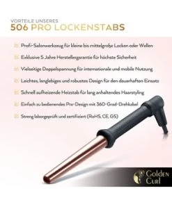 Golden Curl Glamline Fer à Friser -Magasin De Soins Capillaires golden curl glamline lockenstab 1 stk 5060494261504 visual